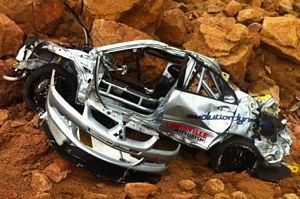 Jeremy Foley's sorry looking Evo 8