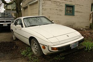 white Porsche
