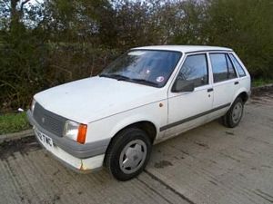 white car