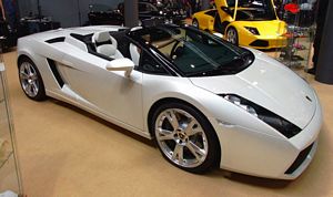 white Lamborghini