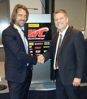 Pirelli World Challenge, Stephane Ratel and Greg Gill at SEMA
