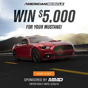 AmericanMuscle.com Modern Muscle Design MMD Sweepstakes