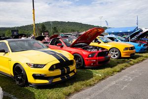 AmericanMuscle.com Car Show Ford Mustangs
