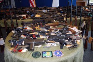 Firearms seized during Operation Fury Road