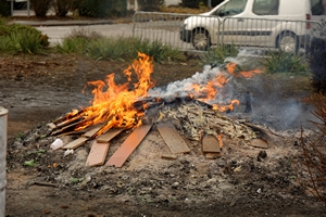 Gilets jaunes feu