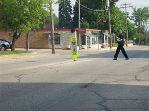 Yield to Pedestrians in Crosswalk Sign