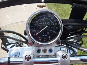 66,666.6 miles on the odometer - motorcycle