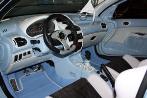 Innenraum eines Custom Cars auf der Veranstaltung Drive In 2011