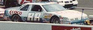 1987 Buddy Baker Car at the 1987 Champion Spark Plug 400