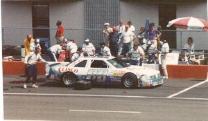 1987 Buddy Baker Car at the 1987 Champion Spark Plug 400