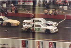 1985 Buddy Baker Car at the 1985 Champion Spark Plug 400
