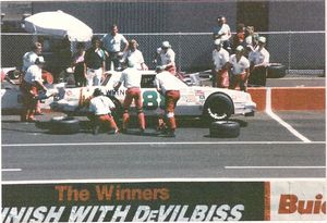 1985 Buddy Baker Car at the 1985 Champion Spark Plug 400