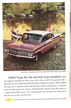 1959 Chevrolet Bel Air Advertisement