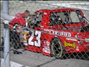 Johnny Benson Victory Burnout