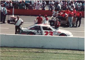 1988 Eddie Bierschwale Car at the 1988 Champion Spark Plug 400