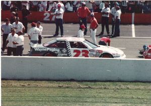 Eddie Bierschwale Car at the 1988 Champion Spark Plug 400