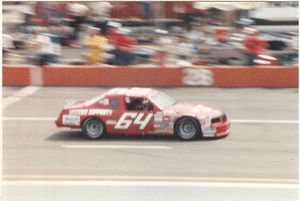 1986 Eddie Bierschwale Car at the 1986 Champion Spark Plug 400