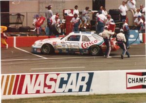 1988 Brett Bodine Car at the 1988 Champion Spark Plug 400