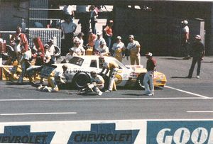 1985 Geoff Bodine Car at the 1985 Champion Spark Plug 400