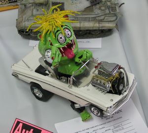 Rat Fink-style Pontiac Bonneville Scale Model