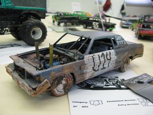 Cadillac Demolition Derby Model Car