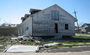 Hurricane Katrina Damaged Car Chevrolet Camaro