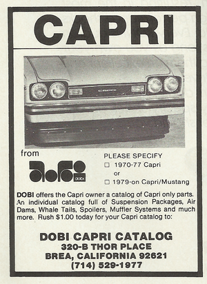 1983 Dobi Capri Advertisement