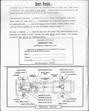 Car Tips: October 1969