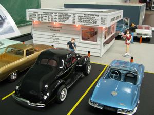 Point Drive In Model Car Diorama