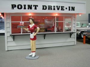 Point Drive In Model Car Diorama