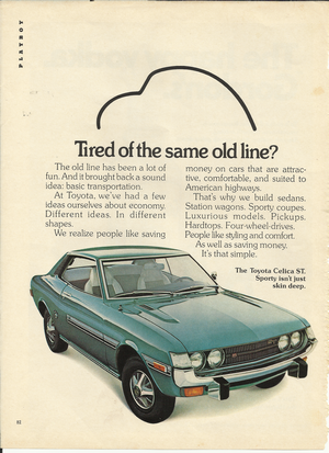 Toyota Celica ST Advertisement