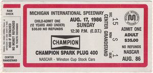 1986 Champion Spark Plug 400