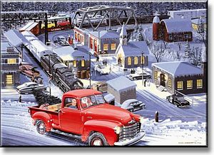 A Christmas Dream - 1953 Chevrolet Truck Art