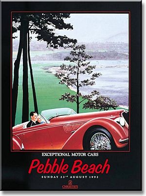 1992 Christie's Pebble Beach Poster - 1935 Alfa Romeo 6C 2500