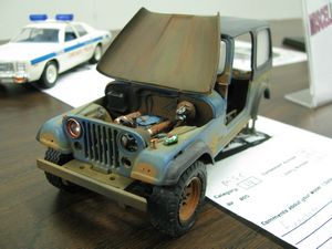Weathered Jeep CJ-7 Model