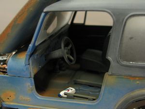 Weathered Jeep CJ-7 Model