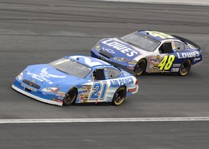 Jimmie Johnson and Ricky Rudd