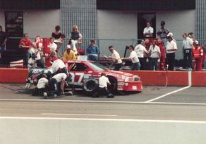 1988 Rodney Combs Car at the 1988 Champion Spark Plug 400