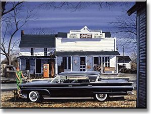I Wish I Had That Swing in My Back Yard 1958 Lincoln Continental Art