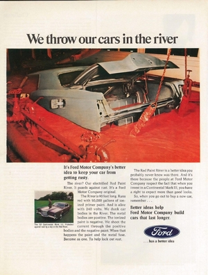1969 Lincoln Continental Mark III Red Paint River Advertisement