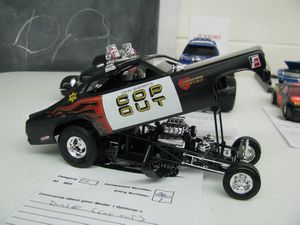 Cop Out Plymouth Duster Model Car