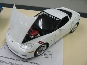 2008 Chevrolet Corvette Ron Fellows Edition Model Car