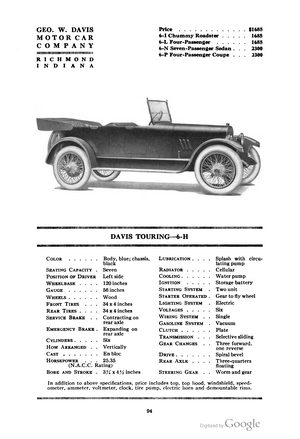 Davis Touring 6-H