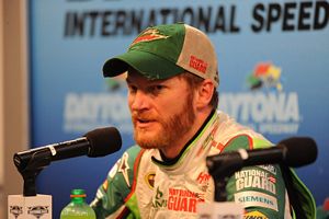 Dale Earnhardt Jr. at the 2012 Daytona 500