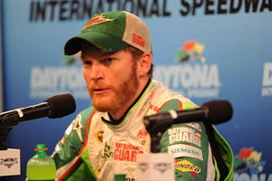 Dale Earnhardt Jr. at the 2012 Daytona 500