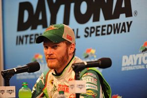 Dale Earnhardt Jr. at the 2012 Daytona 500