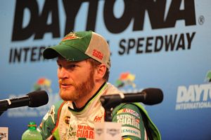 Dale Earnhardt Jr. at the 2012 Daytona 500