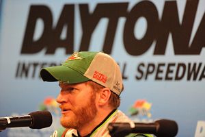 Dale Earnhardt Jr. at the 2012 Daytona 500