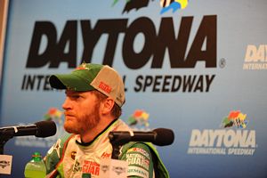 Dale Earnhardt Jr. at the 2012 Daytona 500