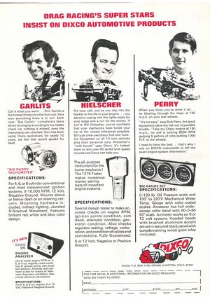 Don Garlits Dixco Advertisement